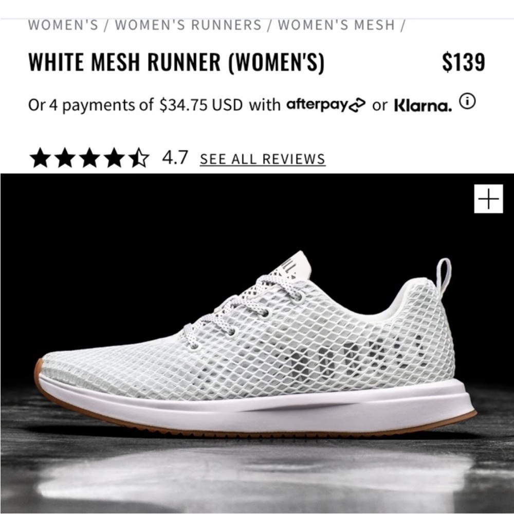 Nobull white shoes with box